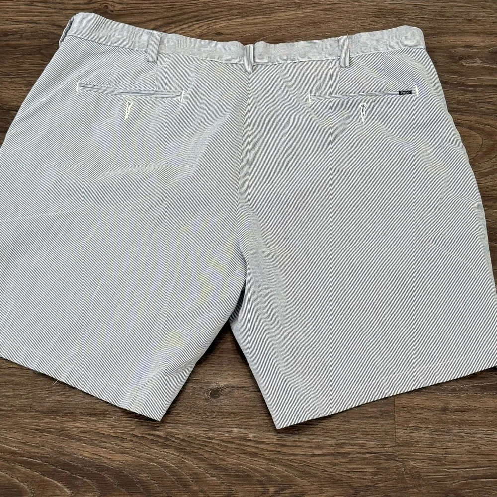 Polo by Ralph Lauren Mens‎ Blue White Striped Classic Fit Size 40 Shorts